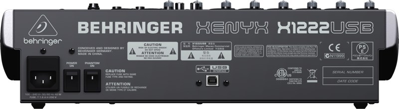 Behringer X1222USB audio mixer 4 channels Behringer X1222USB audio mixer 4 channels