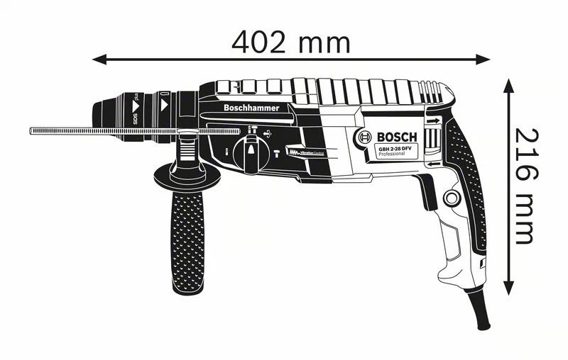 Bosch GBH 2-28 F Professional 880 W 900 RPM SDS Plus Bosch GBH 2-28 F Professional 880 W 900 RPM SDS Plus
