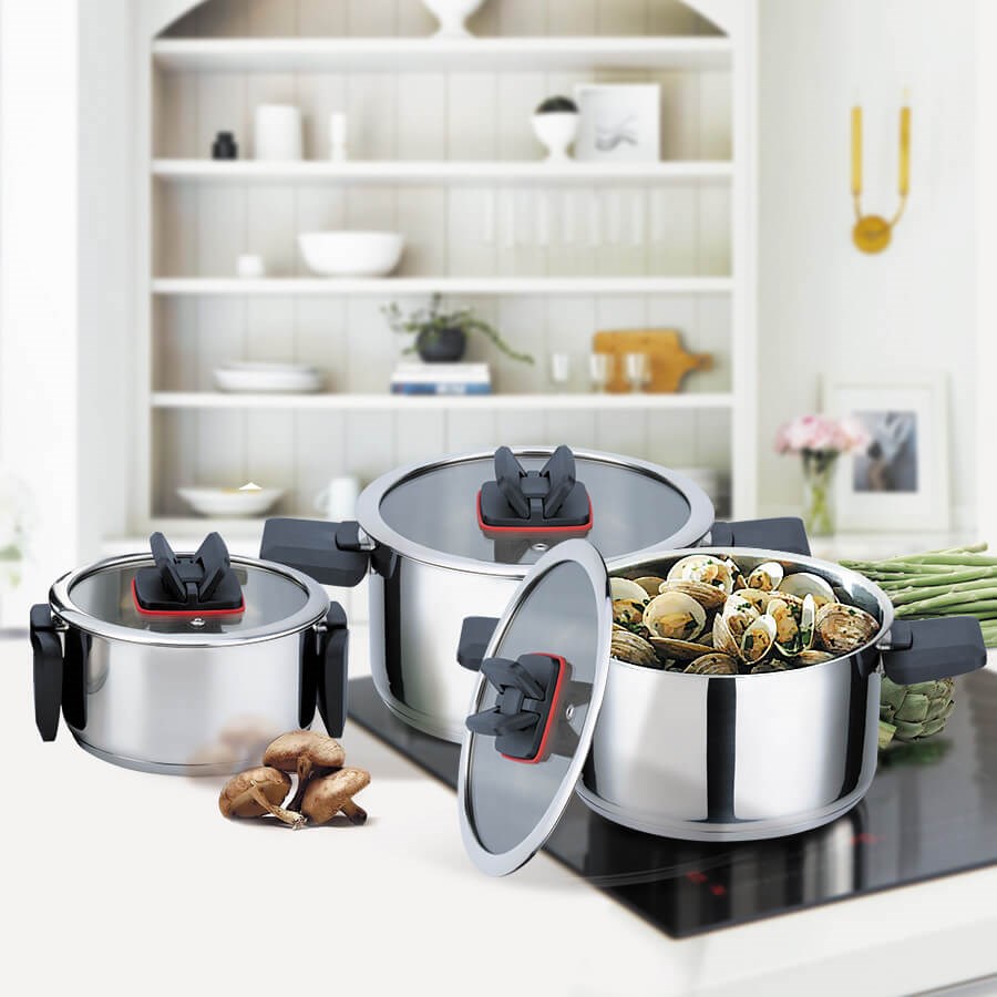 Maestro 6-piece pot set MR-3531-6 Maestro 6-piece pot set MR-3531-6