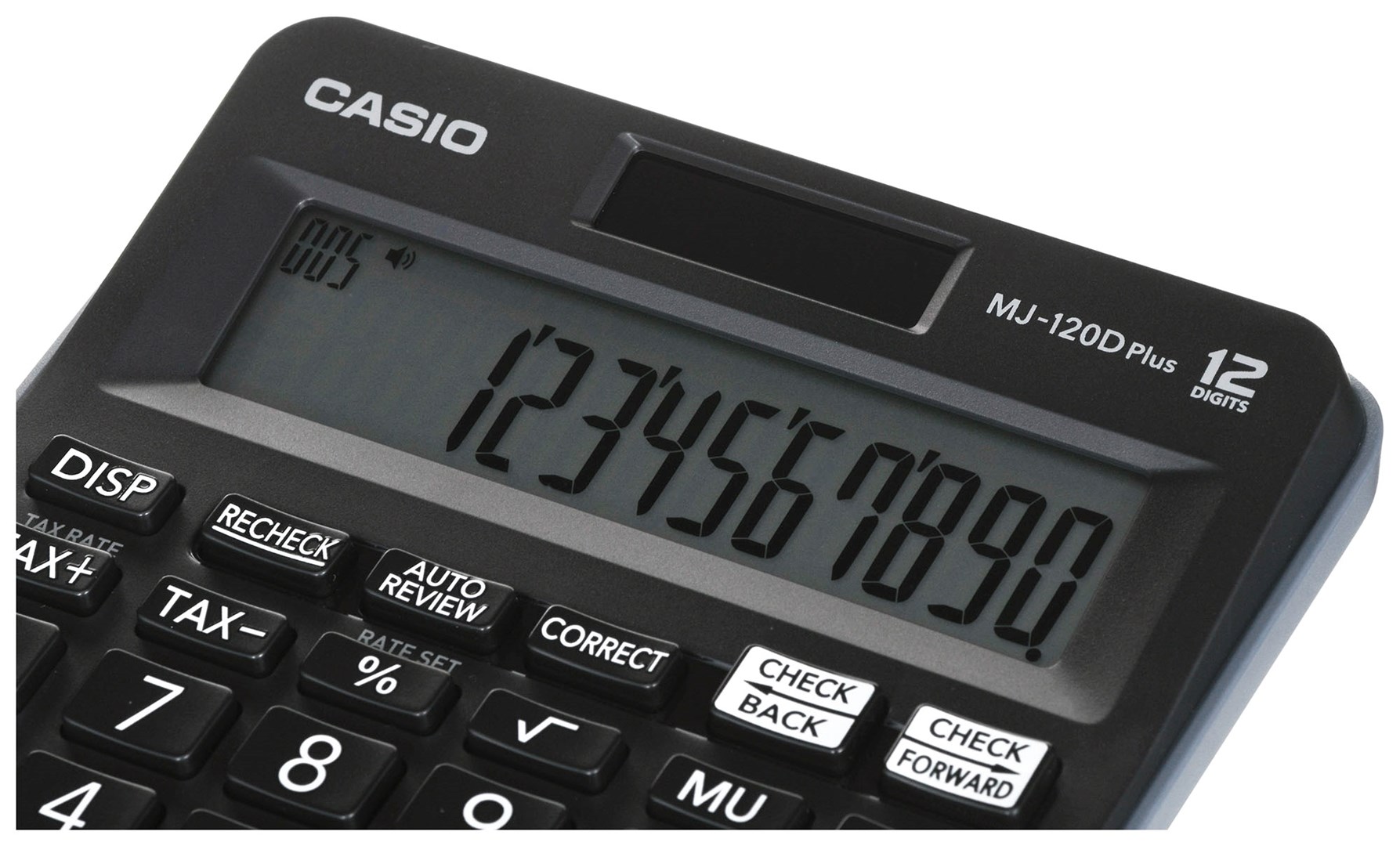 CASIO CALCULATOR OFFICE MJ-120D PLUS BLACK , 12 DIGIT DISPLAY CASIO CALCULATOR OFFICE MJ-120D PLUS BLACK , 12 DIGIT DISPLAY