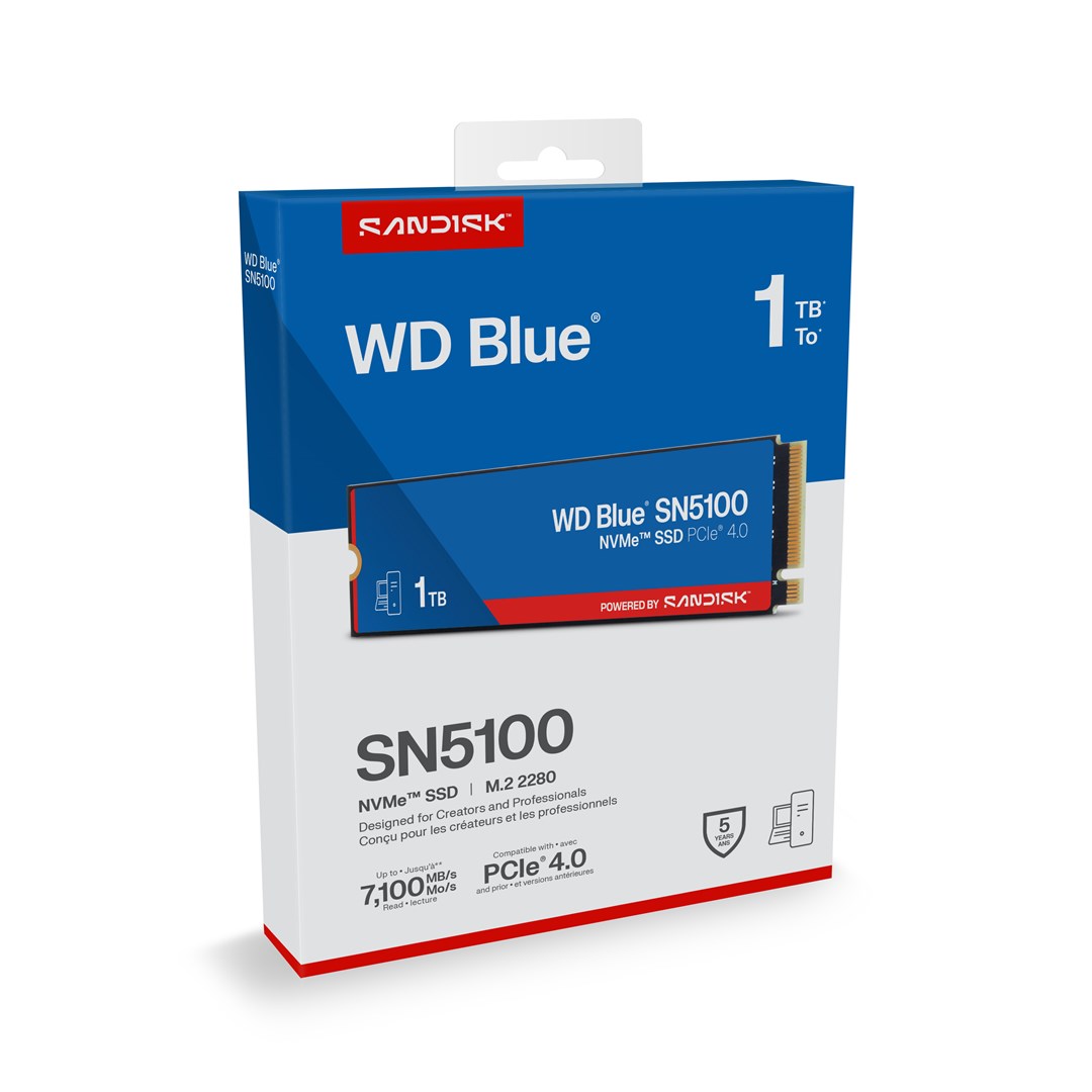 Western Digital 1TB WD Blue® SN5100 NVMe™ SSD Western Digital 1TB WD Blue® SN5100 NVMe™ SSD