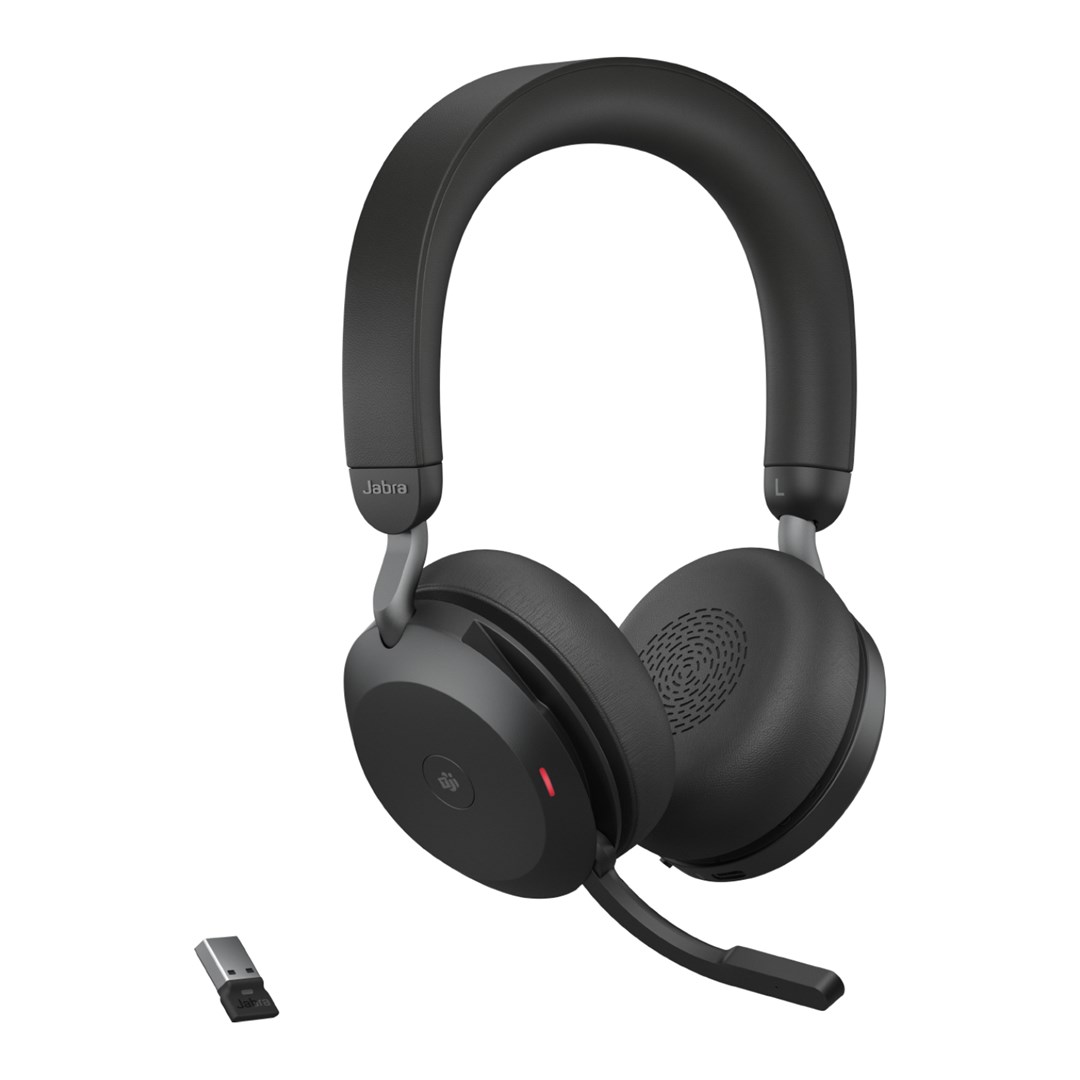 Jabra Evolve2 75 - USB-A MS Teams with Desk Stand - Black Jabra Evolve2 75 - USB-A MS Teams with Desk Stand - Black
