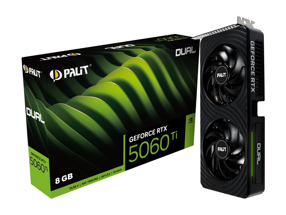 Palit GeForce RTX 5060 Ti Dual NVIDIA 8 GB GDDR7 Palit GeForce RTX 5060 Ti Dual NVIDIA 8 GB GDDR7
