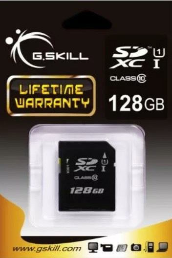 G.SKILL SDXC 128GB CLASS 10 UHS-I G.SKILL SDXC 128GB CLASS 10 UHS-I
