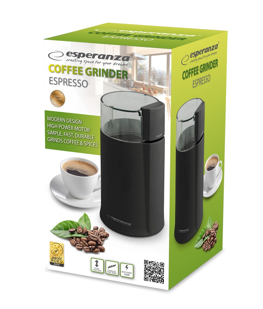 Esperanza EKC001K Coffee grinder Black 160 W Esperanza EKC001K Coffee grinder Black 160 W