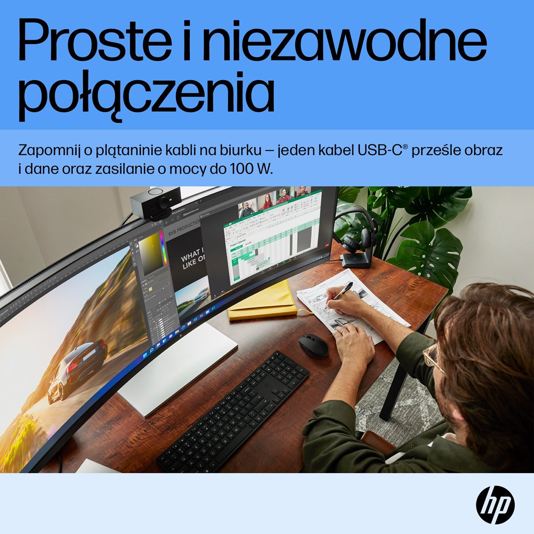 HP E45c G5 DQHD Curved Monitor HP E45c G5 DQHD Curved Monitor