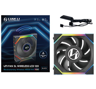Lian Li UNI FAN SL Wireless LCD 120 Computer case 12 cm Black 1 pc(s) Lian Li UNI FAN SL Wireless LCD 120 Computer case 12 cm Black 1 pc(s)