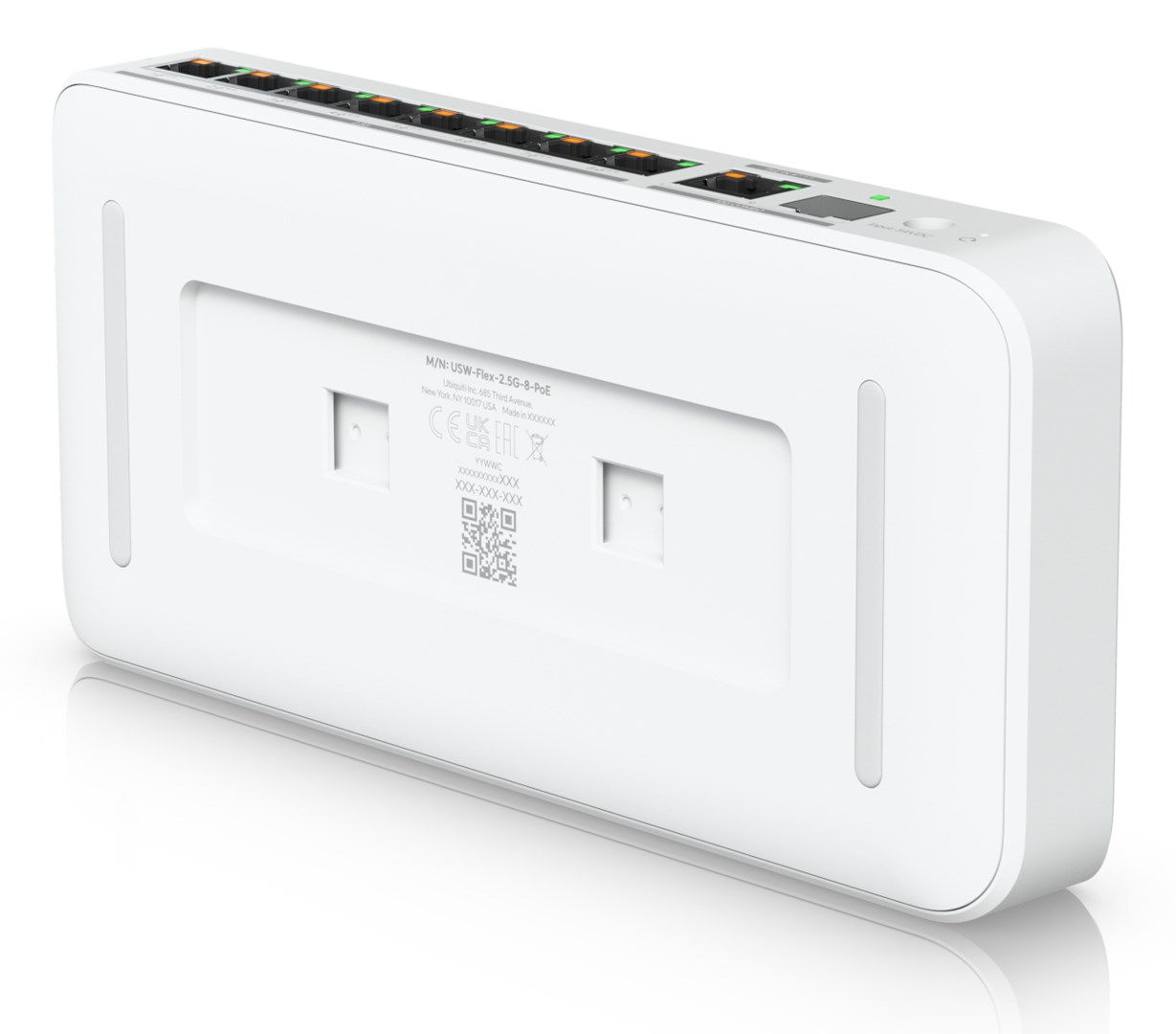 Ubiquiti UniFi Flex 2.5G PoE Managed L2 2.5G Ethernet (100/1000/2500) Power over Ethernet (PoE) Desktop/Wall-Mounting White Ubiquiti UniFi Flex 2.5G PoE Managed L2 2.5G Ethernet (100/1000/2500) Power over Ethernet (PoE) Desktop/Wall-Mounting White