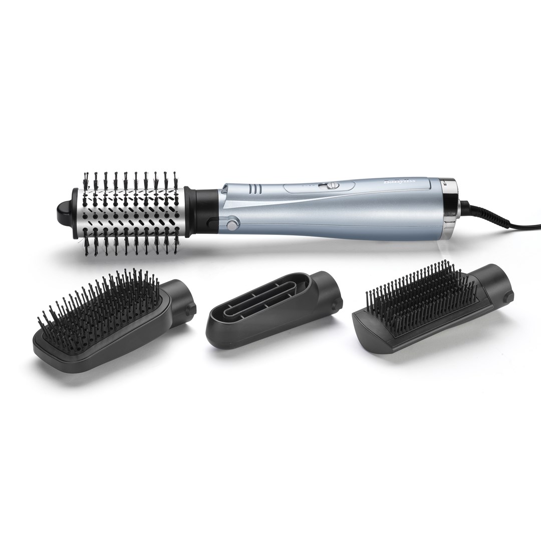 BaByliss Hydro-Fusion Hydro Fusion Smooth & Shape Hot air brush Warm Gray, Silver 1000 W 98.4" (2.5 m) BaByliss Hydro-Fusion Hydro Fusion Smooth & Shape Hot air brush Warm Gray, Silver 1000 W 98.4" (2.5 m)