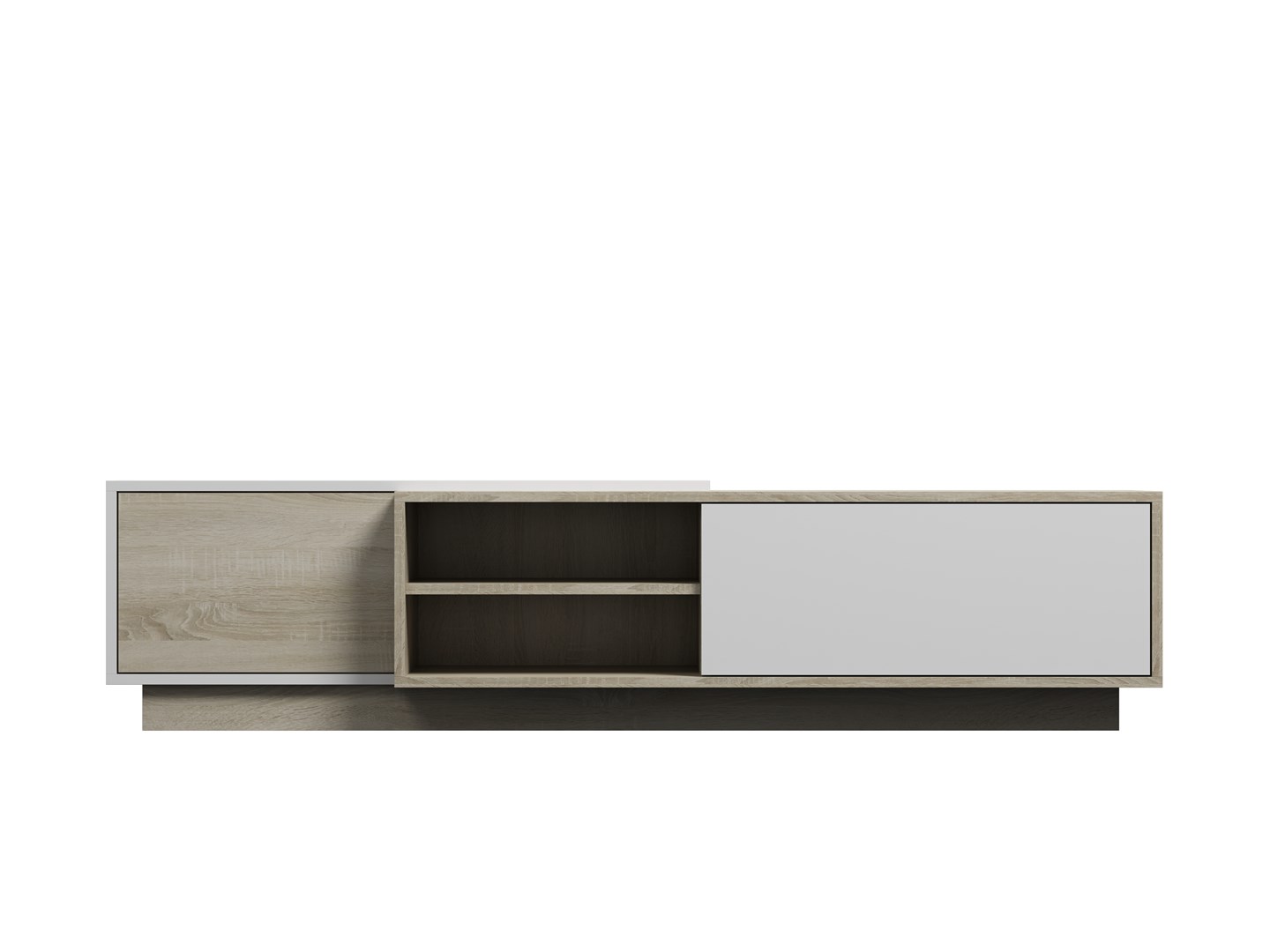 Cama TV cabinet SIGMA1 180 sonoma oak/white gloss Cama TV cabinet SIGMA1 180 sonoma oak/white gloss
