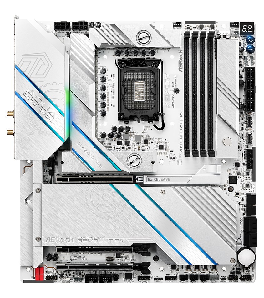 Asrock Z890 Taichi AQUA Intel Z890 LGA 1851 (Socket V1) Extended ATX Asrock Z890 Taichi AQUA Intel Z890 LGA 1851 (Socket V1) Extended ATX