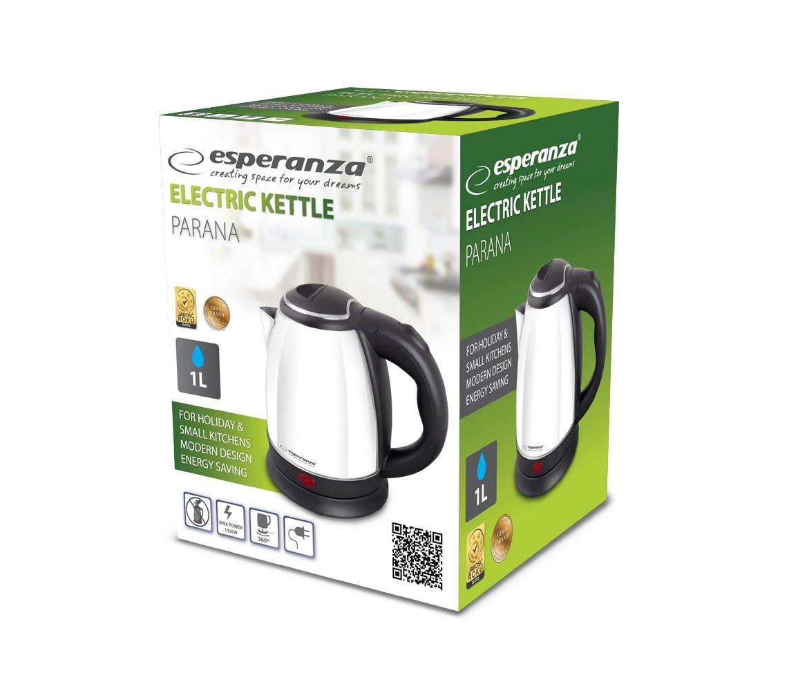 Esperanza EKK128W Electric kettle 1 L Black,White 1350 W Esperanza EKK128W Electric kettle 1 L Black,White 1350 W