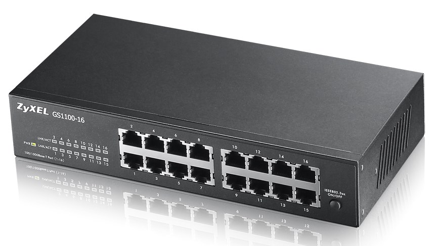 Zyxel GS1100-16 Unmanaged Gigabit Ethernet (10/100/1000) Zyxel GS1100-16 Unmanaged Gigabit Ethernet (10/100/1000)