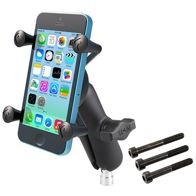 RAM Mounts X-Grip Phone Mount with Motorcycle Handlebar Clamp Base RAM Mounts X-Grip Phone Mount with Motorcycle Handlebar Clamp Base