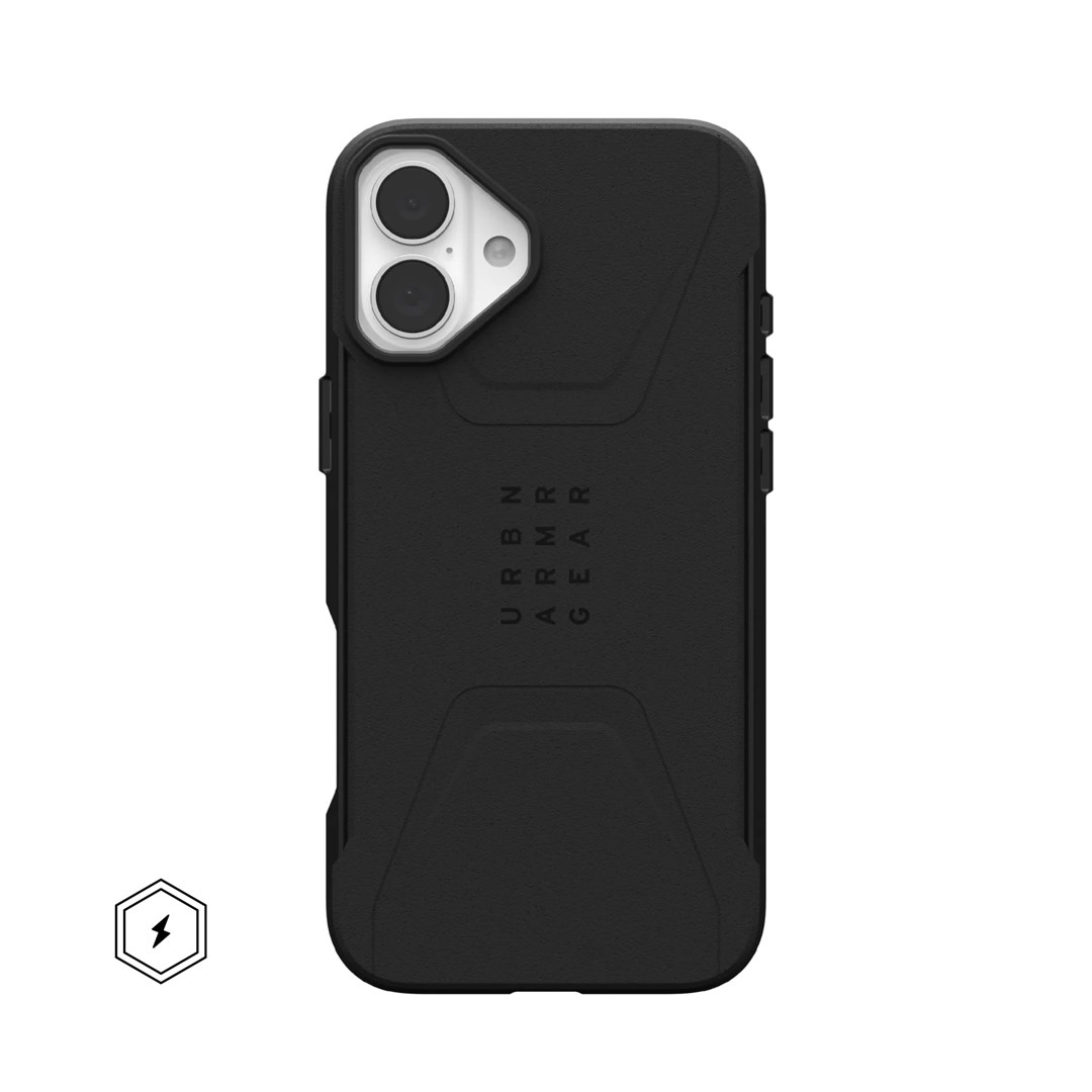 Urban Armor Gear Civilian mobile phone case 17 cm (6.7") Cover Black Urban Armor Gear Civilian mobile phone case 17 cm (6.7") Cover Black