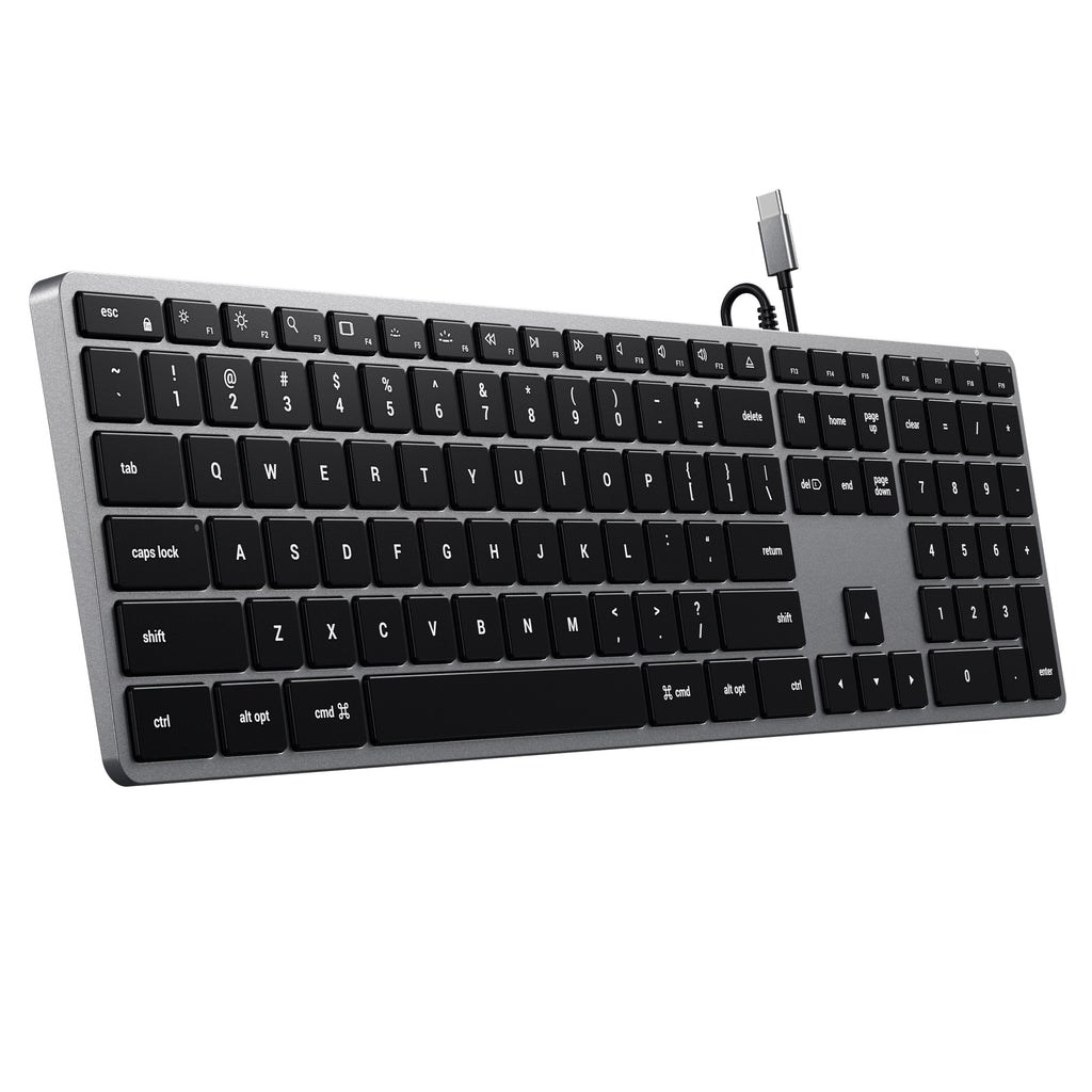 Satechi Slim W3 Keyboard USB-C with numpad (gray) Satechi Slim W3 Keyboard USB-C with numpad (gray)