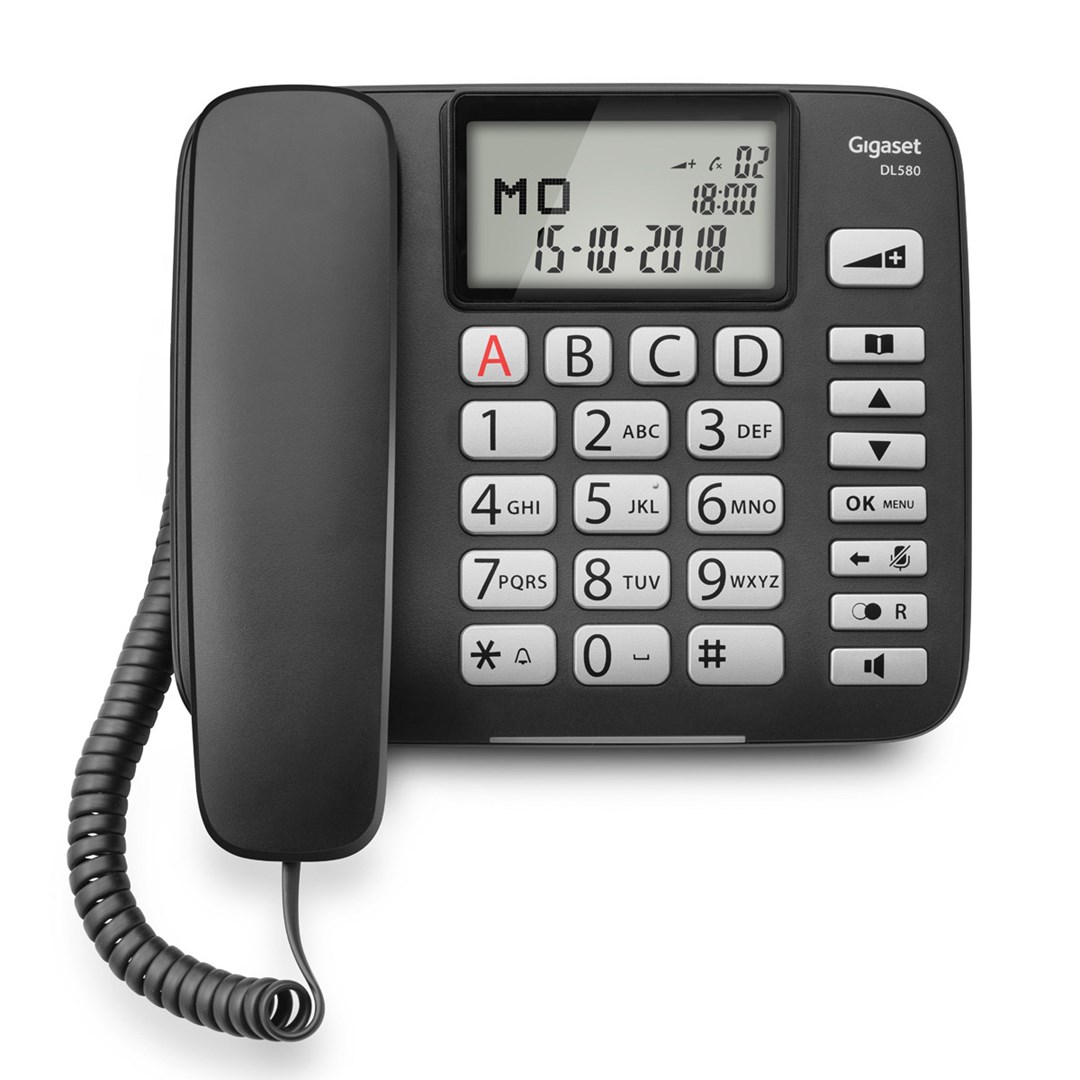 Gigaset DL580 Analog telephone Caller ID Black Gigaset DL580 Analog telephone Caller ID Black