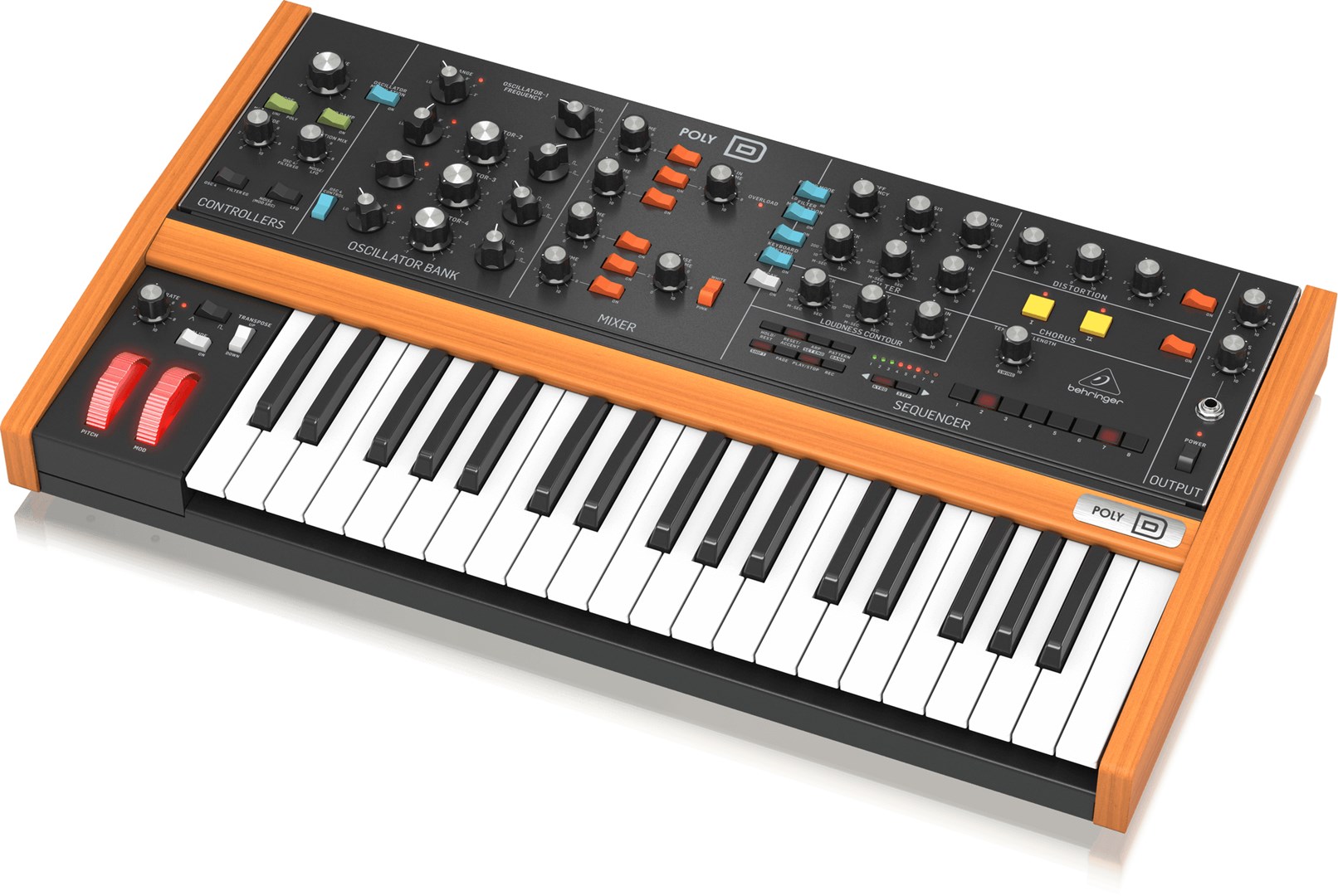 Behringer POLY D synthesizer Analog synthesizer 37 Black Behringer POLY D synthesizer Analog synthesizer 37 Black