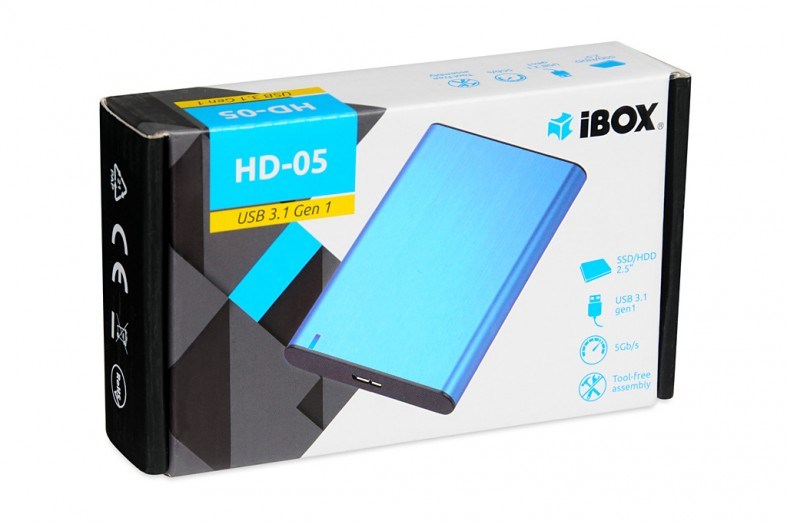 iBox HD-05 HDD/SSD enclosure Blue 2.5" iBox HD-05 HDD/SSD enclosure Blue 2.5"