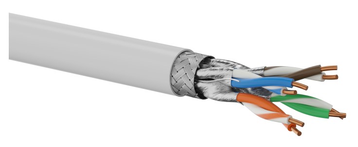 Q-LANTEC S/FTP cat.6A network cable, twisted pair, LSOH Q-LANTEC S/FTP cat.6A network cable, twisted pair, LSOH