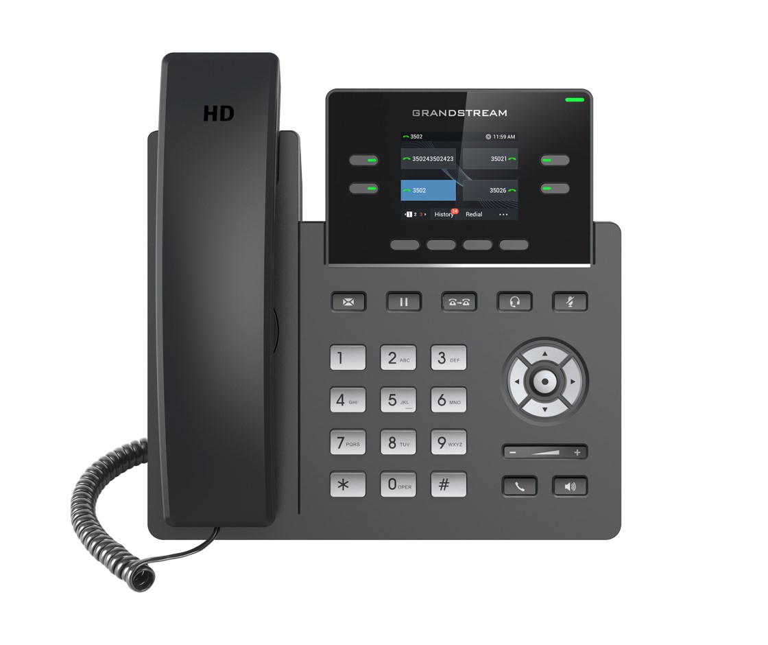 Grandstream Networks GRP2612 IP phone Black 2 lines Grandstream Networks GRP2612 IP phone Black 2 lines
