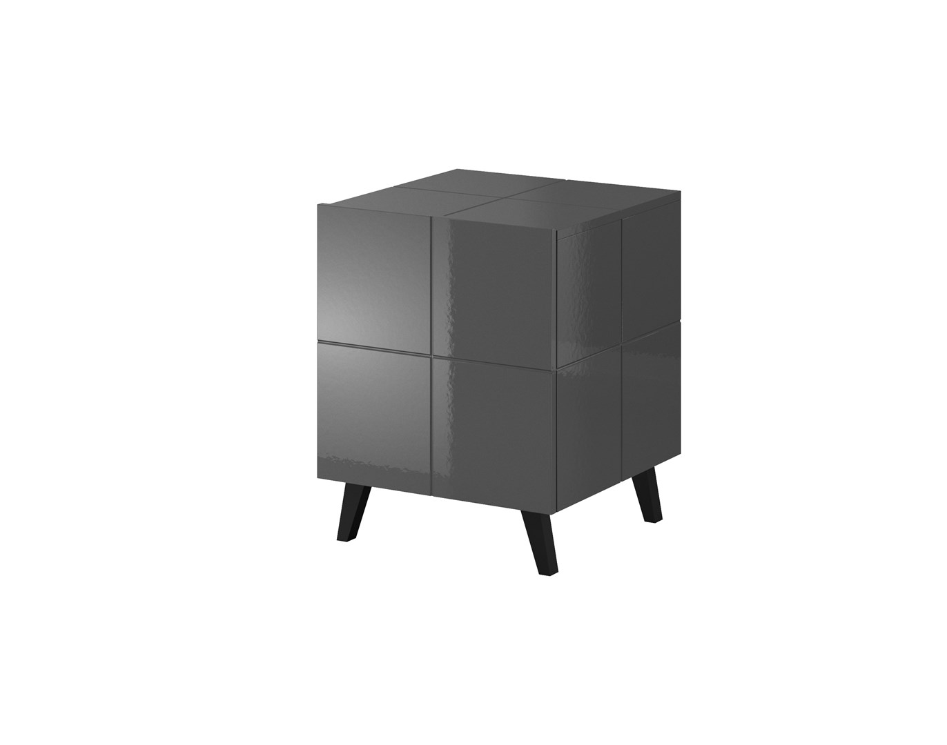 Cama bedside table REJA graphite grey gloss/graphite grey gloss Cama bedside table REJA graphite grey gloss/graphite grey gloss