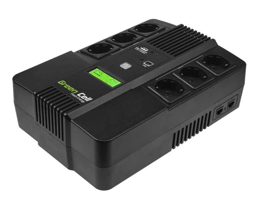 Green Cell AiO 800VA LCD Line-Interactive 0.8 kVA 480 W 6 AC outlet(s) Green Cell AiO 800VA LCD Line-Interactive 0.8 kVA 480 W 6 AC outlet(s)