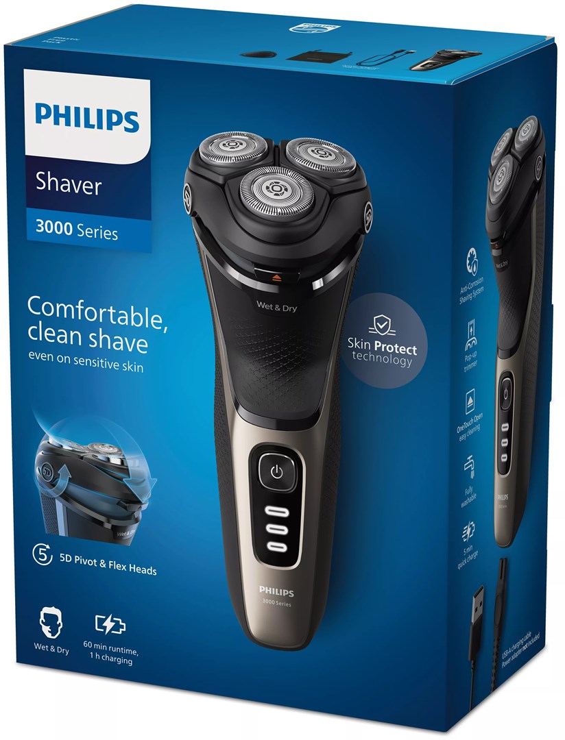 Philips Shaver 3000 Series S3242/12 Wet & Dry Electric Shaver Philips Shaver 3000 Series S3242/12 Wet & Dry Electric Shaver