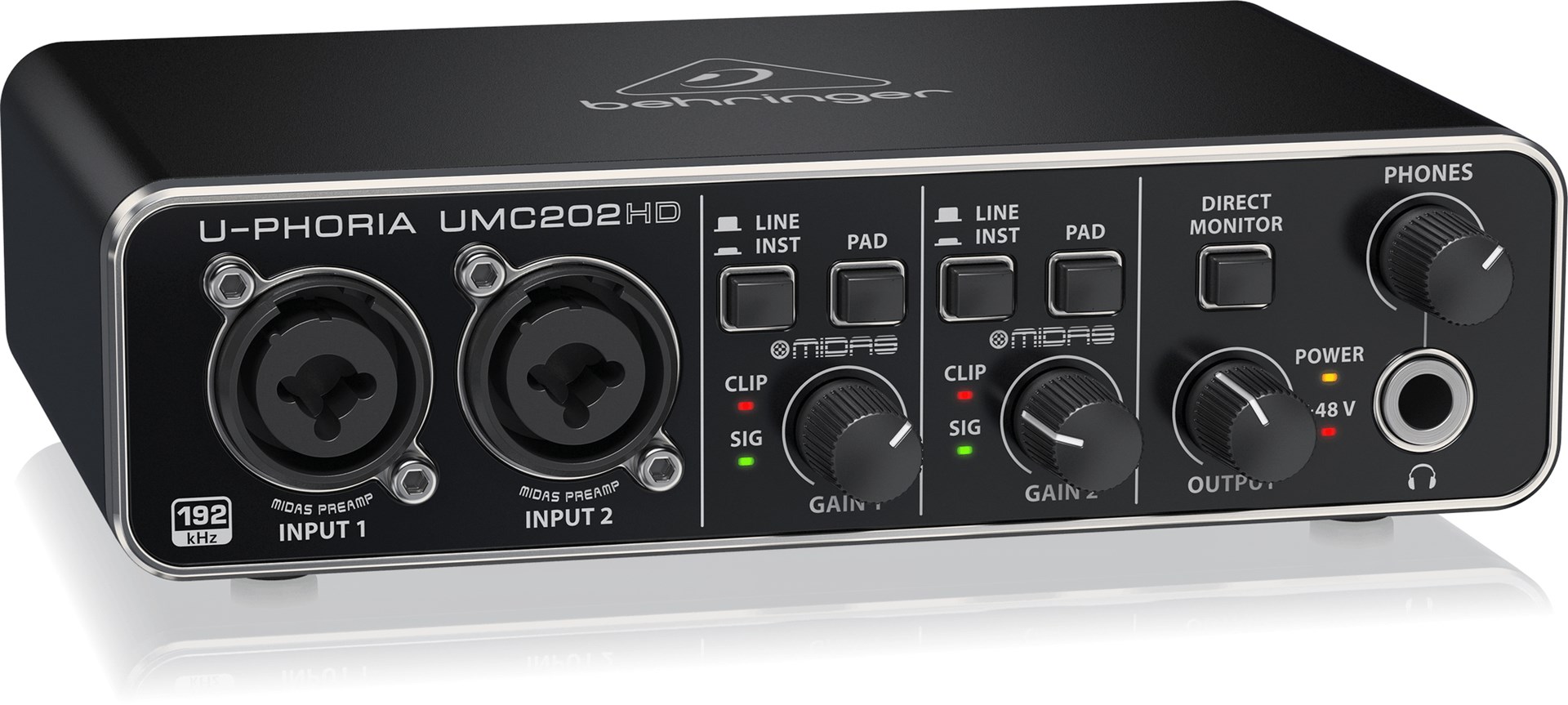 Behringer UMC202HD recording audio interface Behringer UMC202HD recording audio interface