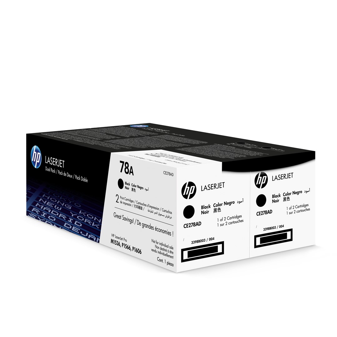 HP 78A 2-pack Black Original LaserJet Toner Cartridges HP 78A 2-pack Black Original LaserJet Toner Cartridges