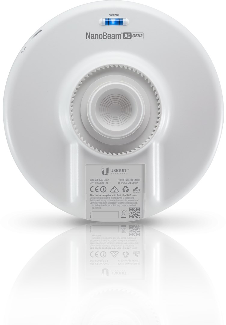 Ubiquiti NanoBeam 5AC Gen 2 Network bridge 450 Mbit/s White Ubiquiti NanoBeam 5AC Gen 2 Network bridge 450 Mbit/s White