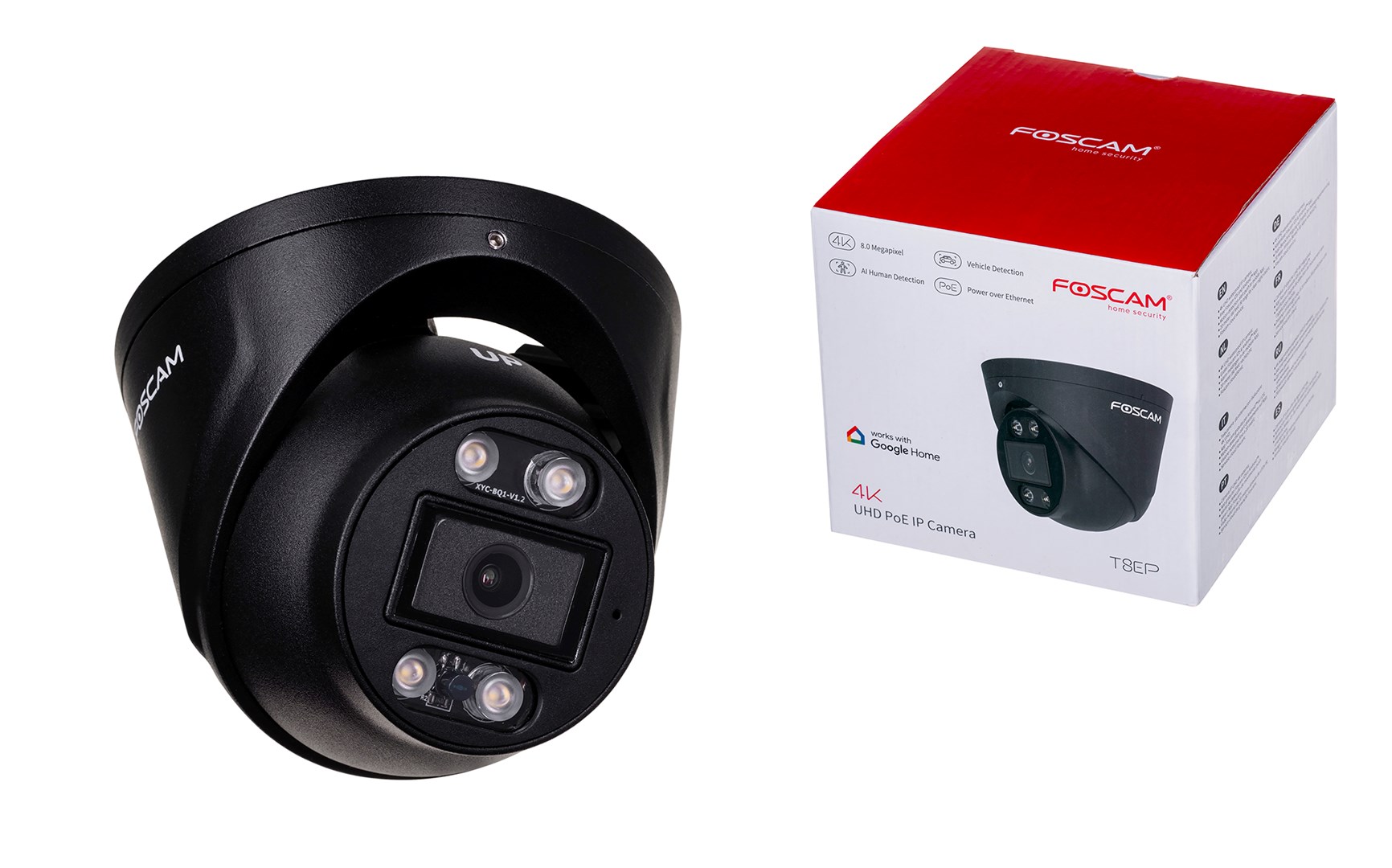 FOSCAM T8EP 8MP POE IP Camera Black FOSCAM T8EP 8MP POE IP Camera Black