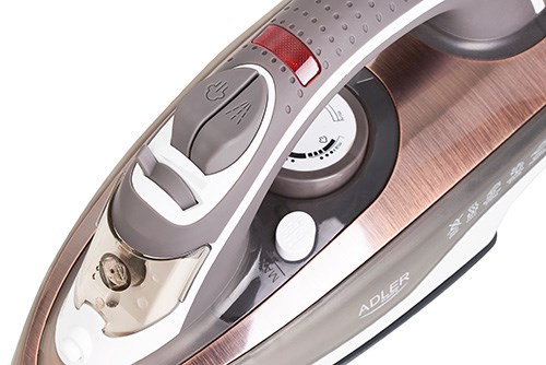 Adler AD 5030 iron Steam iron Ceramic soleplate 3000 W Brown, Grey, White Adler AD 5030 iron Steam iron Ceramic soleplate 3000 W Brown, Grey, White