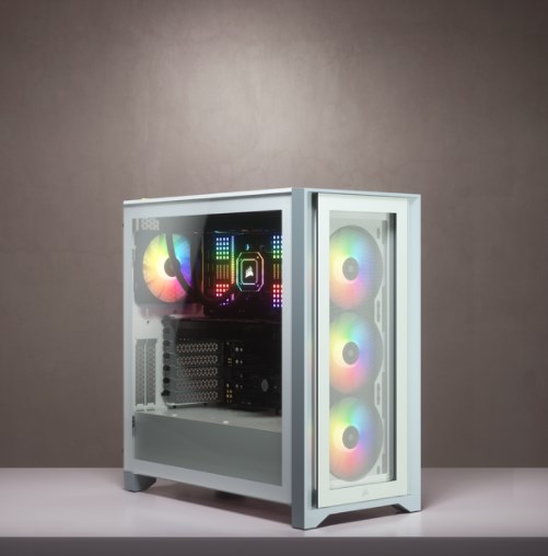Corsair iCUE 4000X RGB Midi Tower White Corsair iCUE 4000X RGB Midi Tower White