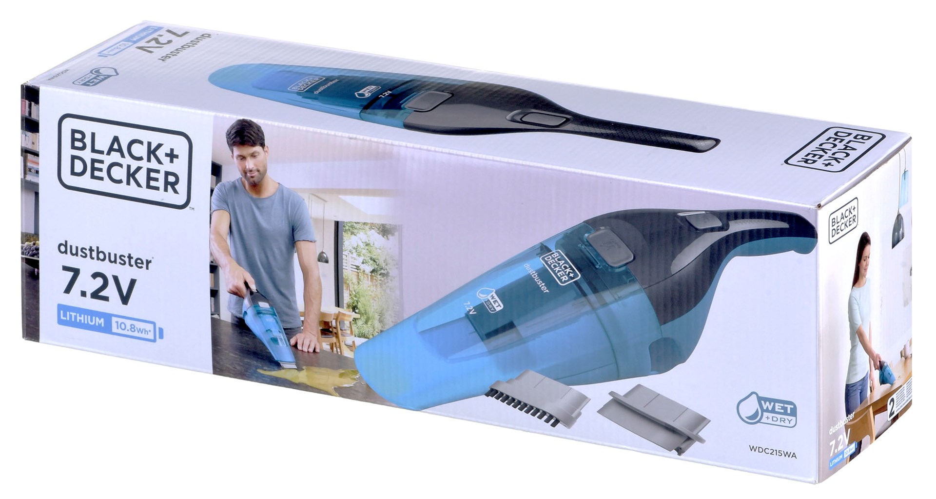 Black & Decker WDC215WA handheld vacuum Blue, Titanium Bagless Black & Decker WDC215WA handheld vacuum Blue, Titanium Bagless
