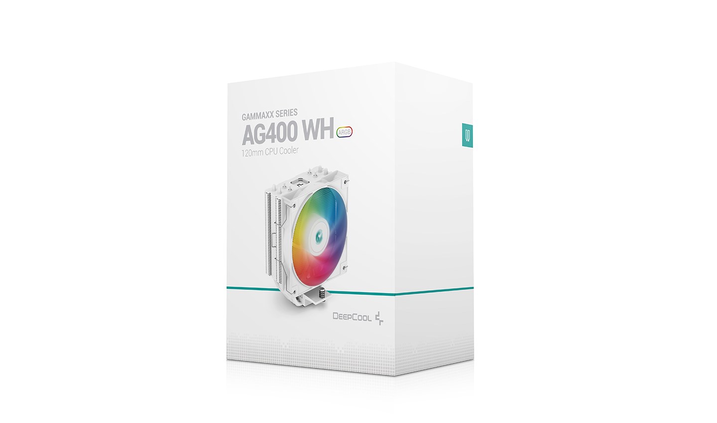 DeepCool AG400 WH ARGB Processor 12 cm White DeepCool AG400 WH ARGB Processor 12 cm White