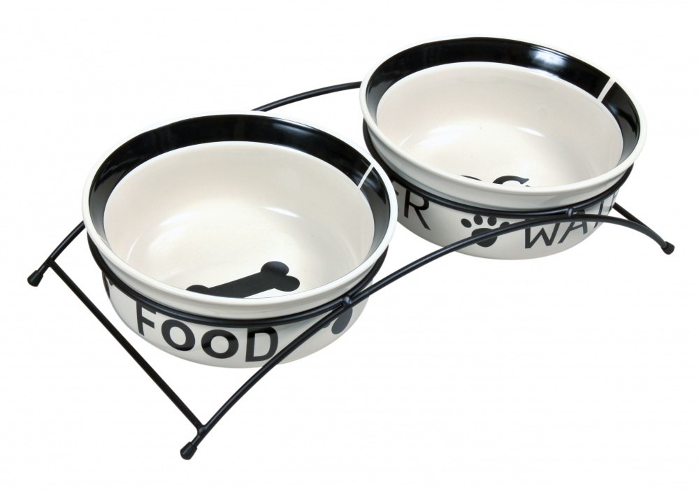 TRIXIE 24641 A set of ceramic bowls on a stand 0.6 l TRIXIE 24641 A set of ceramic bowls on a stand 0.6 l
