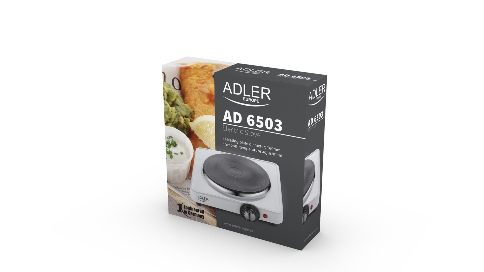 Adler AD 6503 hob White Countertop Sealed plate 1 zone(s) Adler AD 6503 hob White Countertop Sealed plate 1 zone(s)