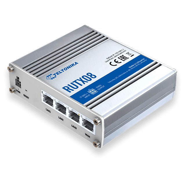 Teltonika RUTX08 wired router Gigabit Ethernet Stainless steel Teltonika RUTX08 wired router Gigabit Ethernet Stainless steel
