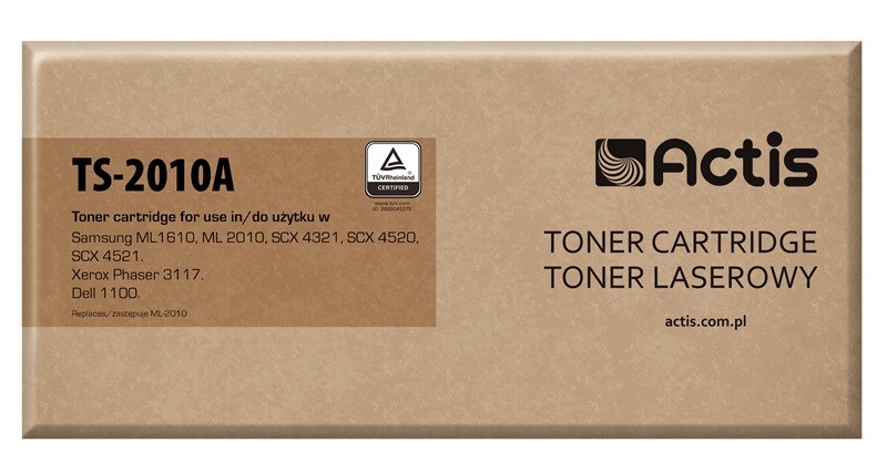Actis TS-2010A toner (replacement for Samsung ML-1610D2/ML-2010D3; Standard; 3000 pages; black) Actis TS-2010A toner (replacement for Samsung ML-1610D2/ML-2010D3; Standard; 3000 pages; black)