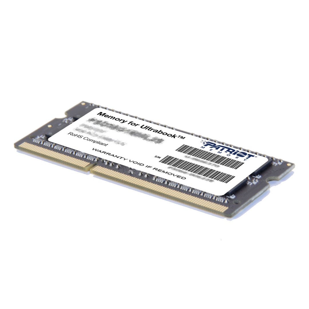 Patriot Memory 8GB DDR3 PC3-12800 (1600MHz) SODIMM memory module 1 x 8 GB Patriot Memory 8GB DDR3 PC3-12800 (1600MHz) SODIMM memory module 1 x 8 GB