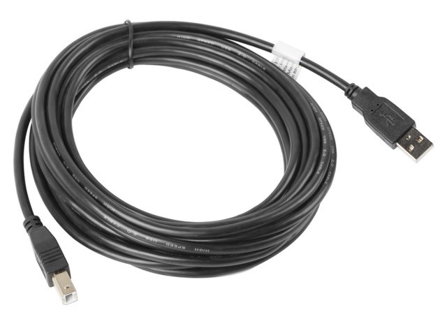 Lanberg CA-USBA-10CC-0050-BK USB cable USB 2.0 5 m USB B Black Lanberg CA-USBA-10CC-0050-BK USB cable USB 2.0 5 m USB B Black