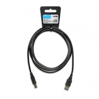 iBox IKU2D USB cable 1.8 m USB 2.0 USB A USB B Black iBox IKU2D USB cable 1.8 m USB 2.0 USB A USB B Black