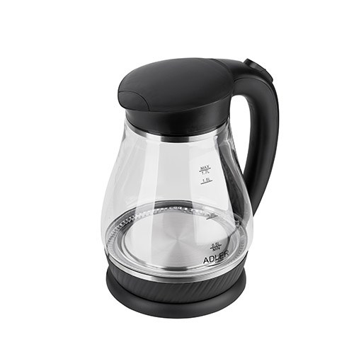Adler AD 1274 B electric kettle 1.7 L 2200 W Black, Transparent Adler AD 1274 B electric kettle 1.7 L 2200 W Black, Transparent
