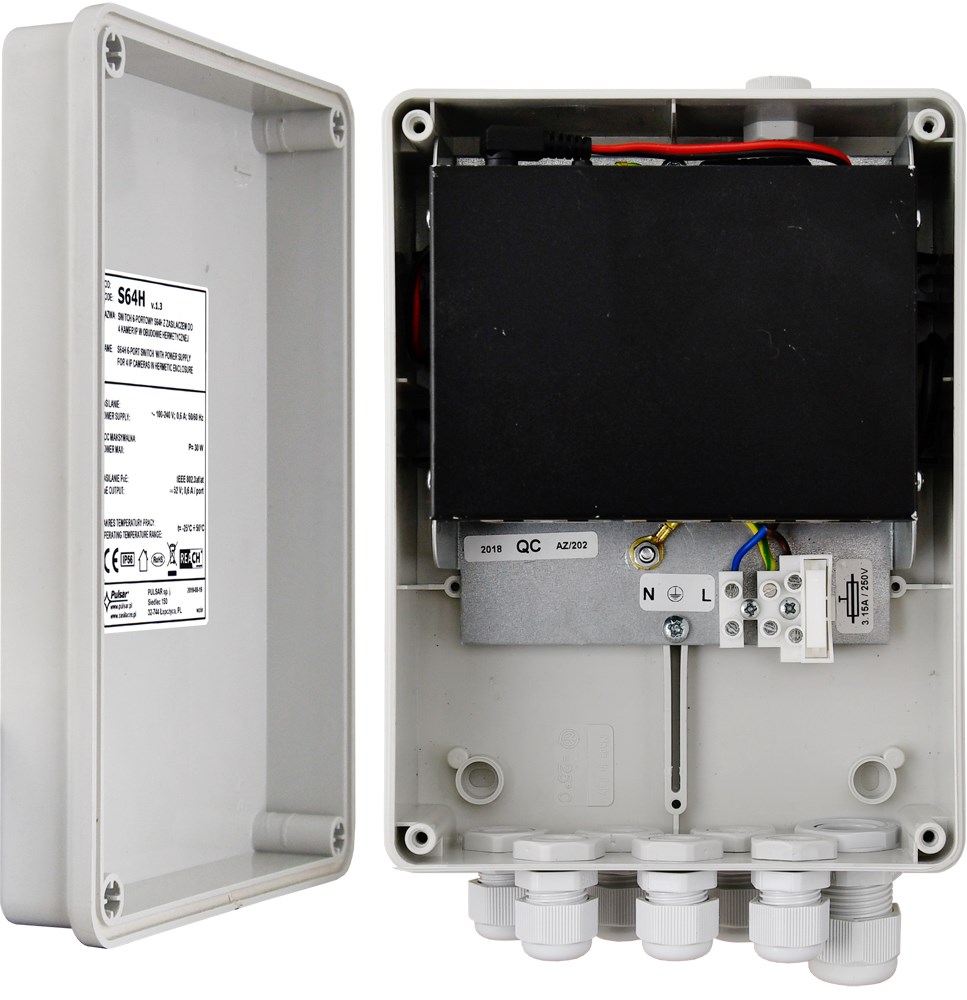 Switch PoE PULSAR S64H (6x 10/100Mbps) Switch PoE PULSAR S64H (6x 10/100Mbps)