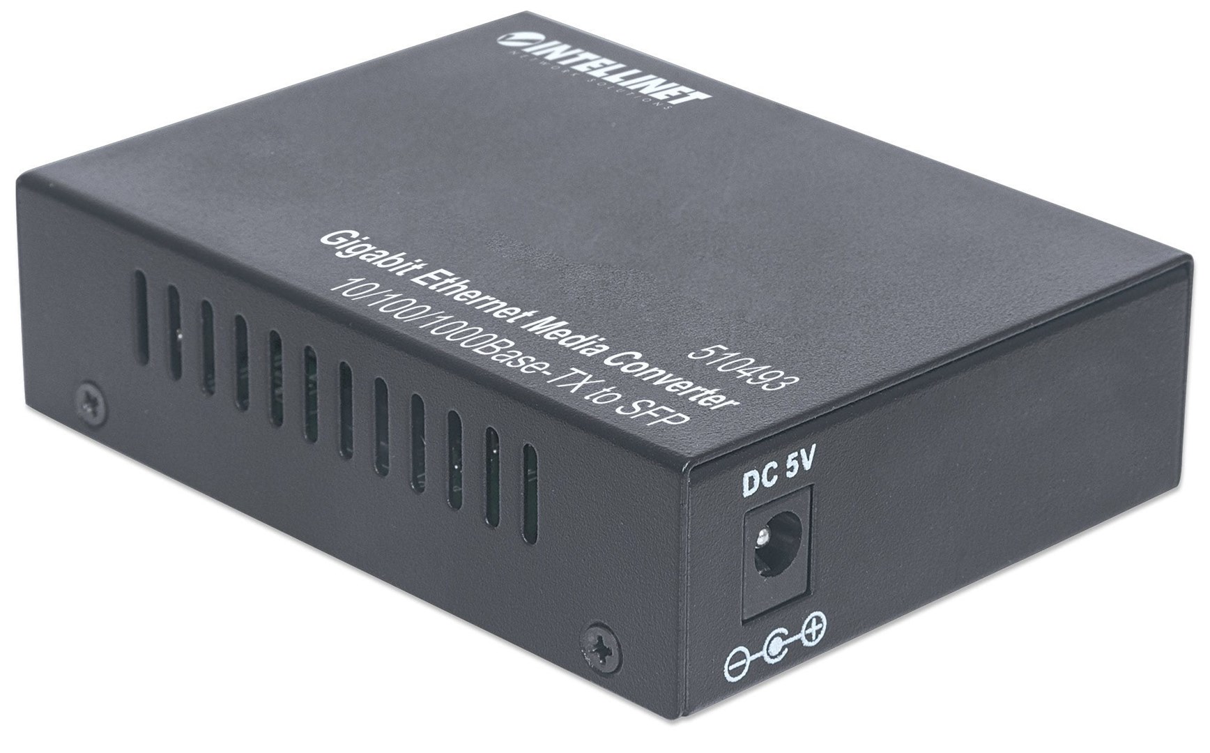 Intellinet Gigabit Ethernet to SFP Media Converter, 10/100/1000Base-Tx to SFP slot, empty (Euro 2-pin plug) Intellinet Gigabit Ethernet to SFP Media Converter, 10/100/1000Base-Tx to SFP slot, empty (Euro 2-pin plug)