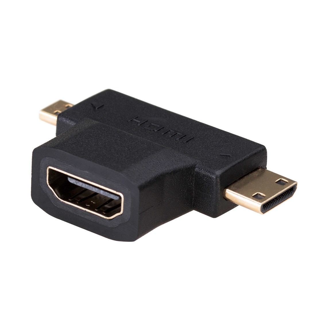 Akyga AK-AD-23 cable gender changer HDMI miniHDMI / microHDMI Black Akyga AK-AD-23 cable gender changer HDMI miniHDMI / microHDMI Black
