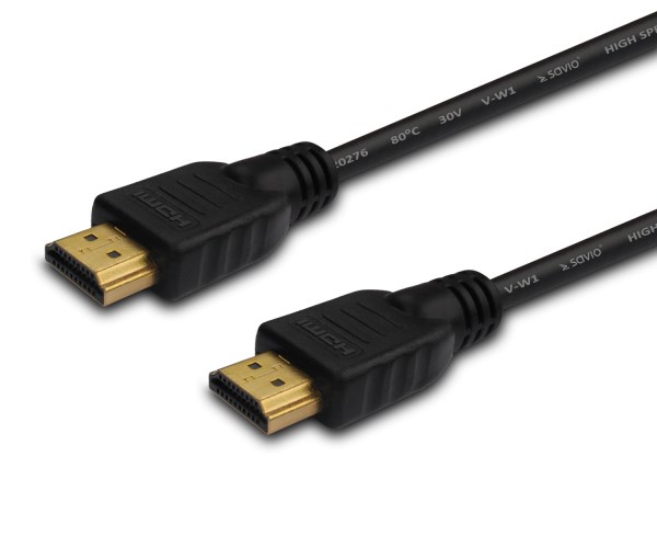 Savio CL-34 HDMI cable 10 m HDMI Type A (Standard) Black Savio CL-34 HDMI cable 10 m HDMI Type A (Standard) Black