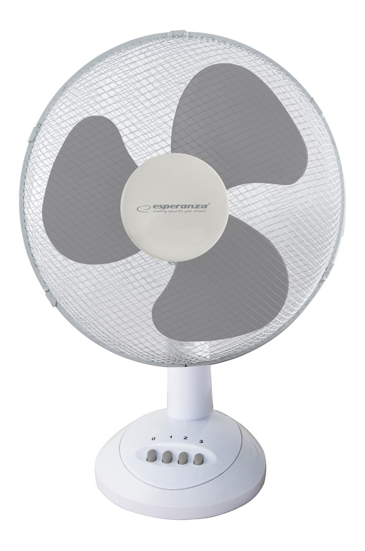 Esperanza EHF003WE, 12'' desk fan, White and Gray Esperanza EHF003WE, 12'' desk fan, White and Gray