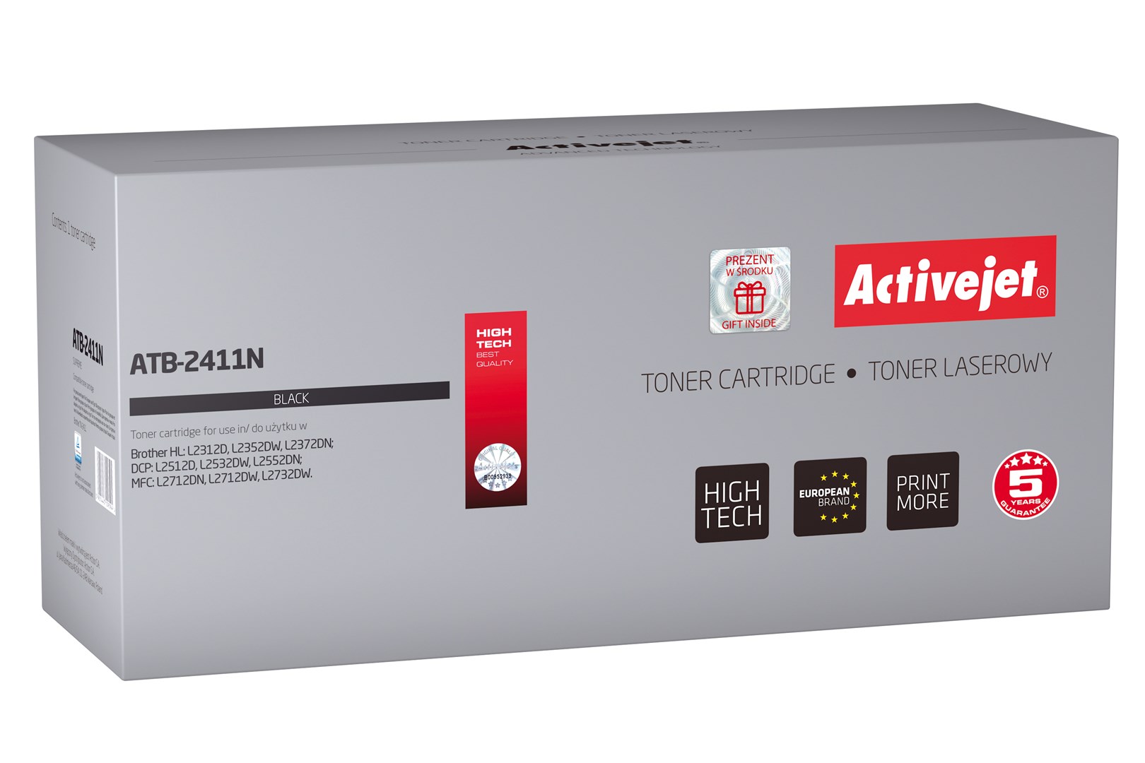 Activejet ATB-2411N Toner (replacement for Brother TN-2411; Supreme; 1200 pages; black) Activejet ATB-2411N Toner (replacement for Brother TN-2411; Supreme; 1200 pages; black)